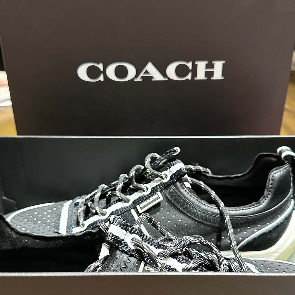 Coach Black and White Athletic Shoes